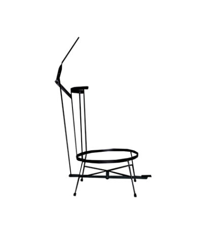 Suporte para Lixeira Preto Farnese - 32L