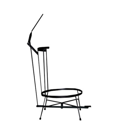 Suporte para Lixeira Preto Farnese - 64L