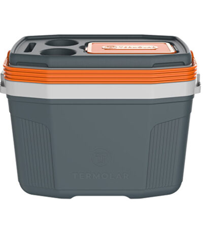Caixa Térmica Cinza com Tampa Porta Copo SUV Plus Termolar - 20L