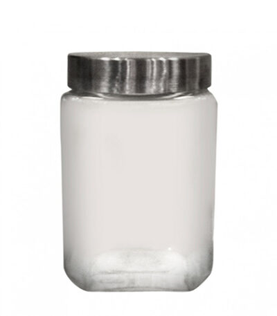 Pote para Mantimentos de Vidro Quadrado Full-Fit 57835 - 1,6L