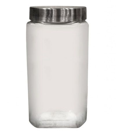 Pote para Mantimentos de Vidro Quadrado Full-Fit 57834 - 2L