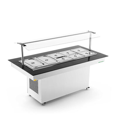 New Buffet Self-Service Restaurante Central 10 Cubas 1/2 Frias Refrimate NBRCF10- 220v