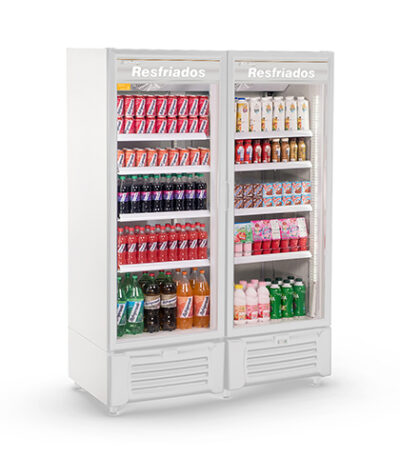 Refrigerador Expositor Vertical Auto Serviço 2 Portas Visa Cooler 1300L Refrimate VCM1300 - 220v