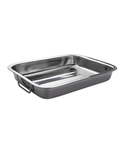 Forma Assadeira Retangular de Alumínio com Alças GP Inox GP032 - 37x28cm