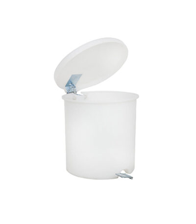 Lixeira com Pedal Branca Belosch B2P15L - 15L