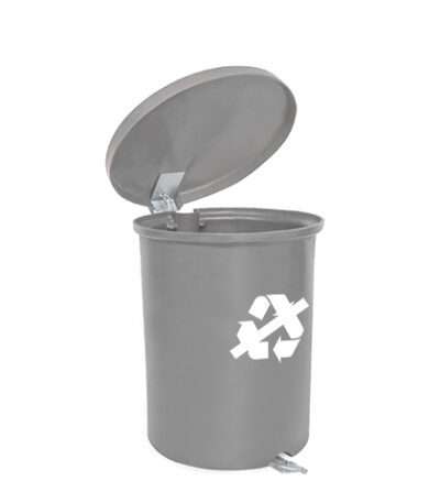 Lixeira Seletora com Pedal Galvanizado Cinza Belosch B2P50L - 50L