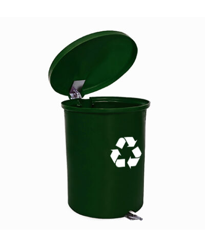 Lixeira Seletora com Pedal Galvanizado Verde Belosch B2P0050 - 50L