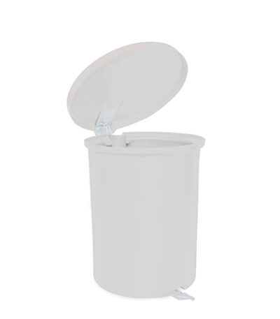 Lixeira Seletora com Pedal Galvanizado Branca Belosch B2P0050 - 50L
