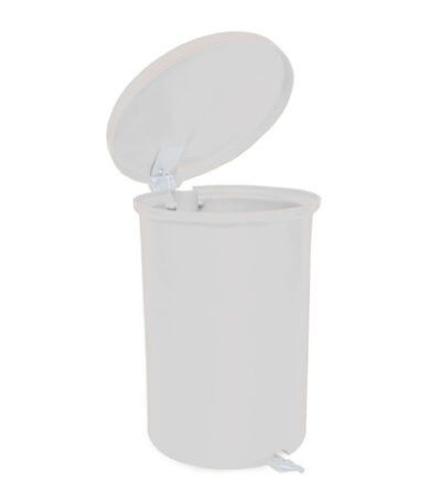 Lixeira Seletora com Pedal Galvanizado Branca Belosch B2P0100 - 100L
