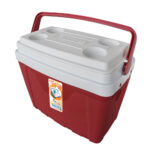Caixa Térmica Vermelha com Tampa Porta Copo Antares - 34L