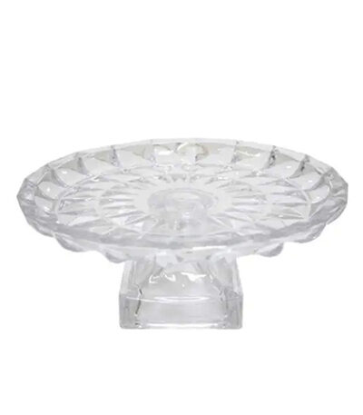 Fruteira Centro de Mesa Cristal com Pé Diamante Class Home 1101 – 29cm