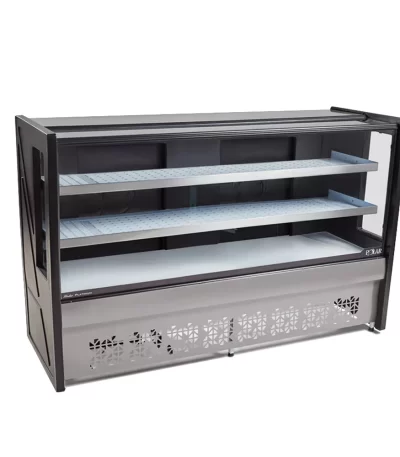 Balcão Refrigerado 2 Placas Frias 1,75m Polar PBR175 2P Preto Platinum - 110v | 220v
