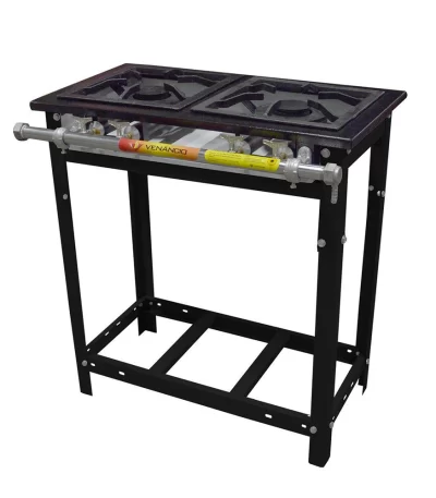 Fogão Extra Venâncio 2 Bocas Duplas E2D2P – Baixa Pressão
