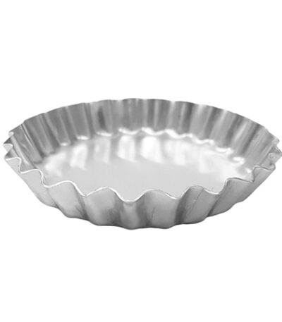 Forma para Tortinha de Alumínio Ondulada N°2 Damião - 10x2cm