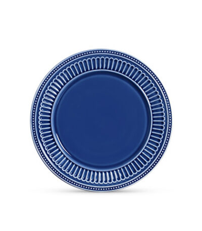 Prato Raso de Cerâmica Poppy Azul Scalla 2485414 - 27cm