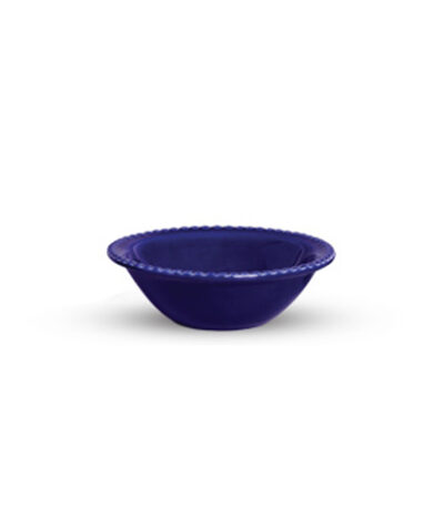 Bowl de Cerâmica Azul Scalla Linha Bolinha - 500ml
