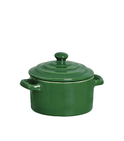 Mini Caçarola de Cerâmica Verde Cromo 10cm Scalla 644659 - 250ml