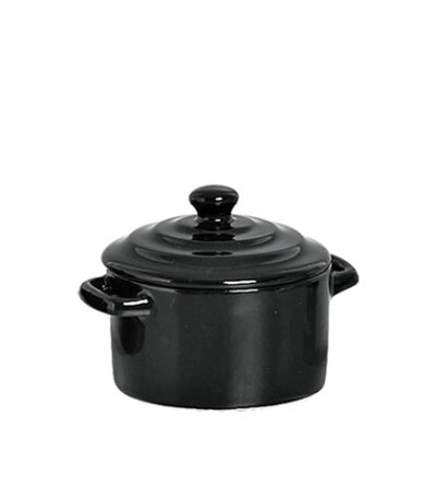 Mini Caçarola de Cerâmica Preta 10cm Scalla 644653 - 250ml