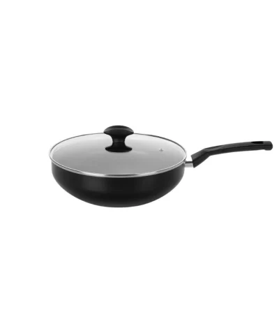 Frigideira Wok com Cabo Aluminio Antiaderente Multiflon Linha Gourmet Indução - 28cm