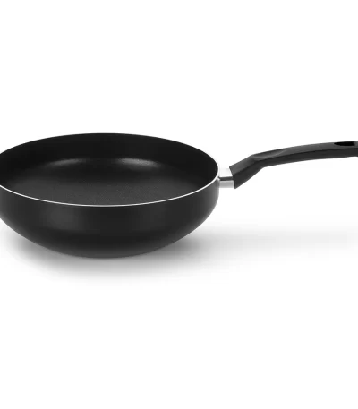 Frigideira Wok com Cabo Aluminio Antiaderente Multiflon Linha Gourmet Indução - 28cm