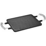 Chapa Estriada Dupla Face de Ferro Fundido com Alças em Espiral Fumil 721 - 28cm