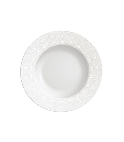 Prato Raso de Porcelana Decorada Alícia Tramontina 96011/202 - 27cm