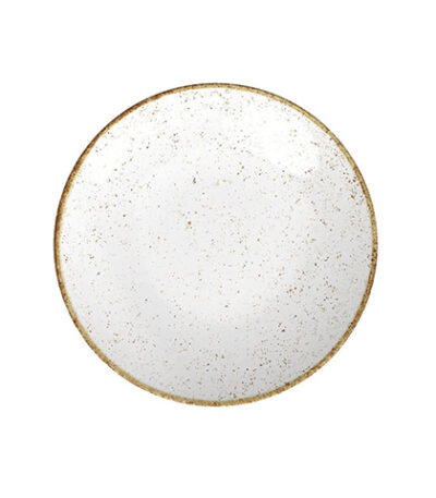 Prato Raso de Porcelana Decorada Rústico Marrom Tramontina 96980/009 - 28cm