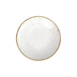 Prato de Sobremesa de Porcelana Decorada Rústico Marrom Tramontina 96980/010 - 21cm