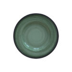 Prato de Sobremesa de Porcelana Decorada Rústico Verde Tramontina 96980/004 - 21cm