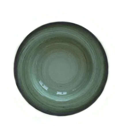 Prato Fundo de Porcelana Decorada Rústico Verde Tramontina 96980/005 - 23cm