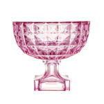 Fruteira Centro de Mesa Cristal Roxo com Pé Diamante Rojemac 27696 - 25cm