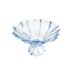Centro de Mesa Cristal Paradise Azul com Pé Rojemac 26712 - 34cm
