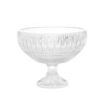 Centro de Mesa Cristal Queen com Pé Rojemac 27982 - 25cm