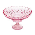 Fruteira Centro de Mesa Cristal Princess Roxo com Pé Full-Fit 27861 - 32cm