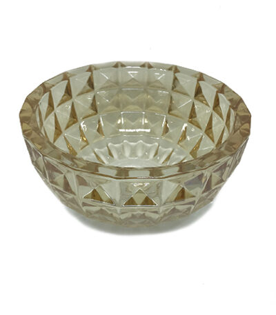 Fruteira Centro de Mesa Cristal Aquamarine Âmbar Full-Fit 28635 - 24cm