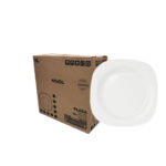 Caixa Prato Raso de Vidro Temperado Plaza 27cm Nadir 5546 - 12 Unidades