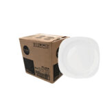 Caixa Prato de Sobremesa de Vidro Opalino Plaza Nadir 5346 - 24 Unidades