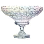 Fruteira Centro de Mesa Cristal Versailles Furta-Cor com Pé Full-Fit 27220 - 32cm