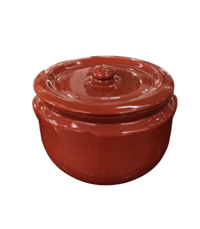 Caçarola de Cerâmica de Barro com Tampa e Asa N5 25cm Motta 1705 - 8L