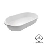Travessa Melamina Oval C/ Alça 24cm - 800ml