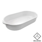 Travessa Melamina Oval C/ Alça 28cm - 1300ml