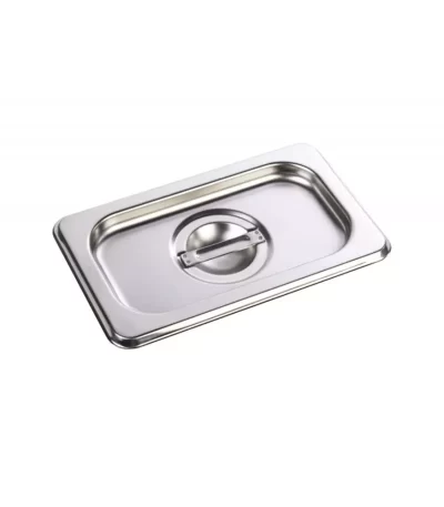 Tampa Inox Chef Line para Cuba GN 1/4 S/ Recorte