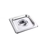 Tampa Cuba Gastronômica 1/6 em Aço Inox sem Recorte para Alças Chef Line 50520