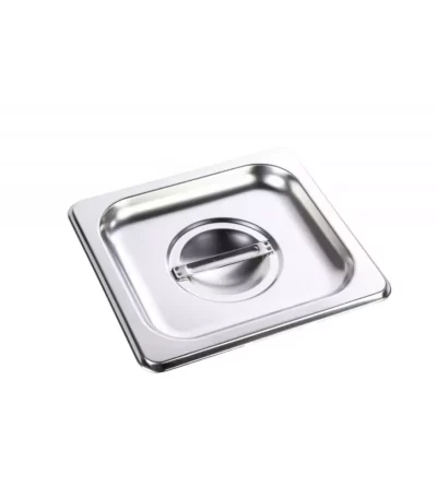 Tampa Cuba Gastronômica 1/6 em Aço Inox sem Recorte para Alças Chef Line 50520