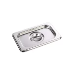 Tampa Cuba Gastronômica 1/9 em Aço Inox sem Recorte para Alças Chef Line 50521