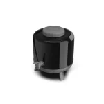 Botijão Térmico Preto Arezzo Unitermi - 5L