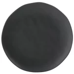 Prato Raso de Cerâmica Orgânico Preto Matte Porto Brasil - 26cm