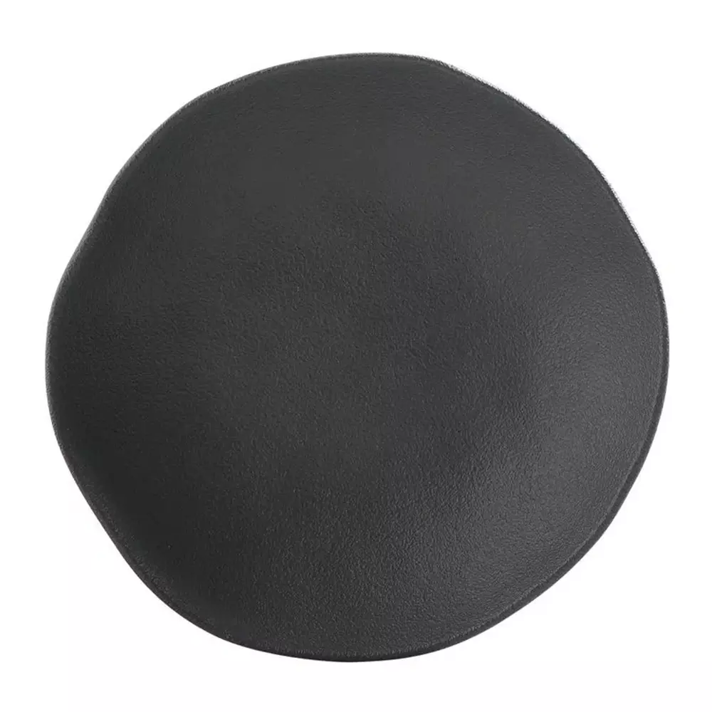 Prato Fundo de Cerâmica Orgânico Preto Matte Porto Brasil - 21cm