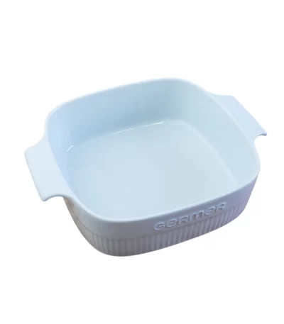 Travessa Porcelana Germer Quadrada Branca - 21CM