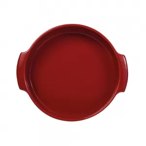 Travessa Porcelana Germer Redonda Vermelha - 21cm